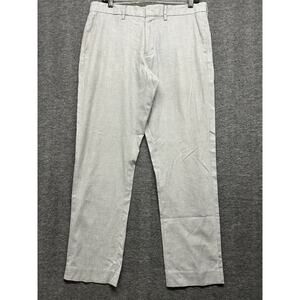 J Crew Bowery Dress‎ Pants Men's Sz 33x32 Gray Cotton Slim Fit Casual Preppy